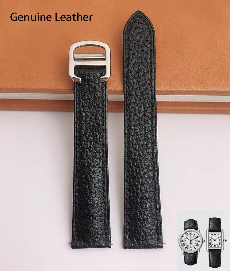 Genuine Leather Watch Strap Su - đánh giá và giá Cartier Watch Ballon Bleu
