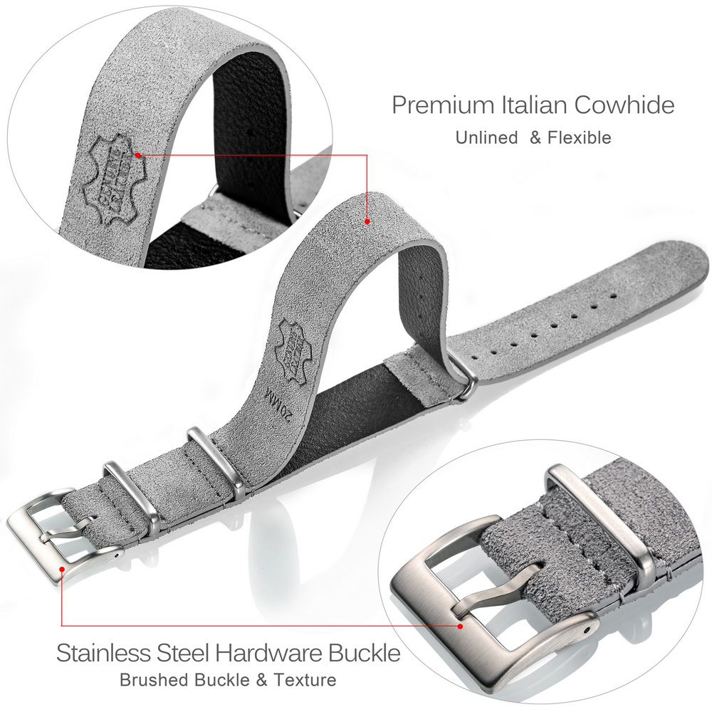HEMSUT Chính Hãng Dây Da Dây D - đánh giá và giá Suede Strap Watch
