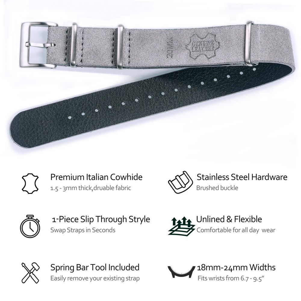 HEMSUT Chính Hãng Dây Da Dây D - đánh giá và giá Suede Strap Watch