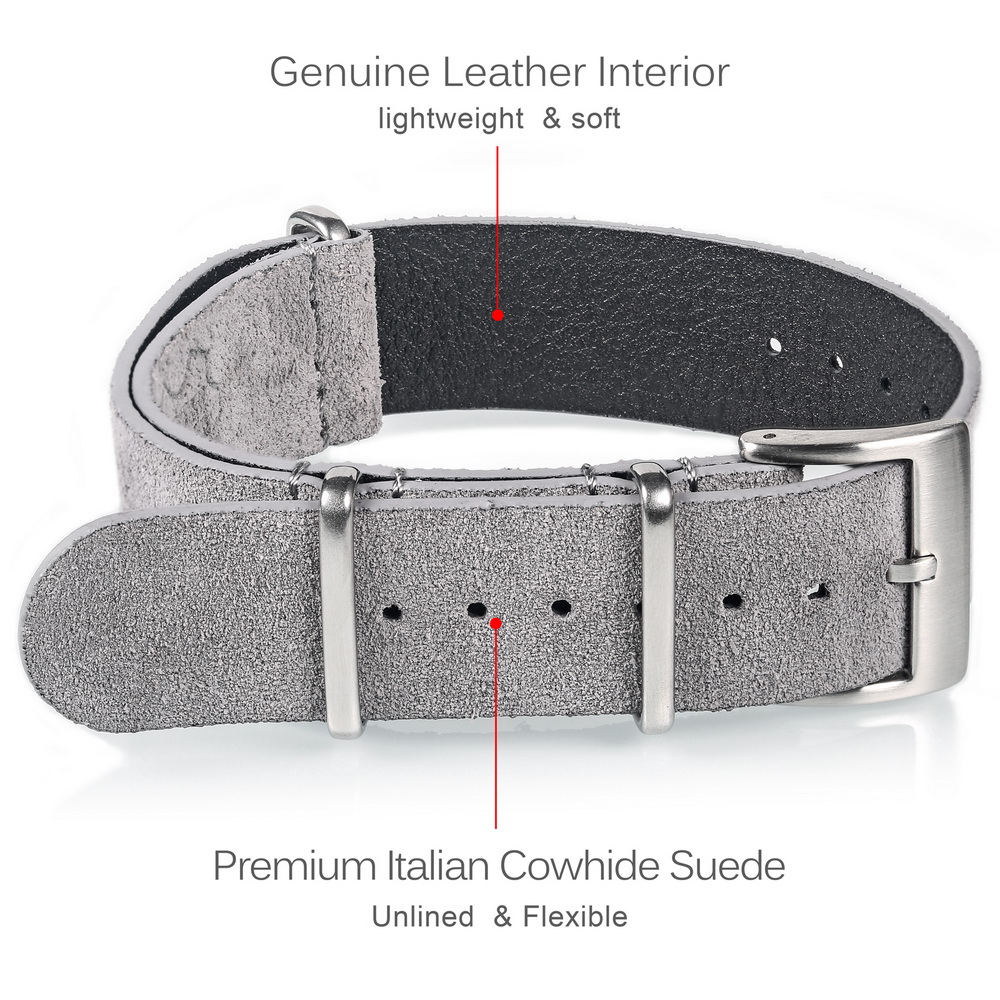 HEMSUT Chính Hãng Dây Da Dây D - đánh giá và giá Suede Strap Watch