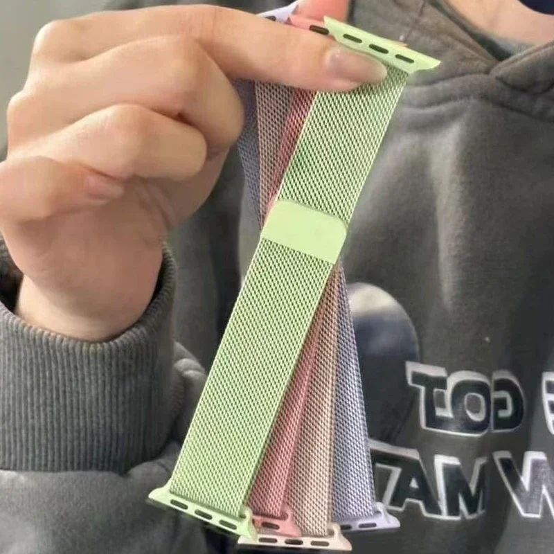 For Apple Watch 12 Strap 42mm  - đánh giá và giá Milanese Loop Magnetic