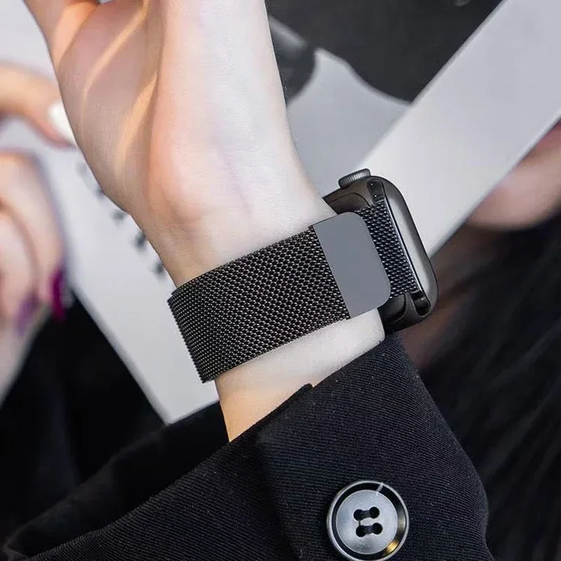 For Apple Watch 12 Strap 42mm  - đánh giá và giá Milanese Loop Magnetic
